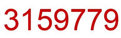 Número 3159779 imagen rojo