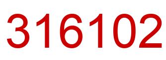 Número 316102 imagen rojo