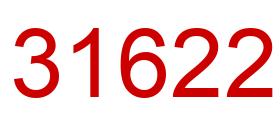 Number 31622 red image