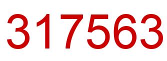 Number 317563 red image