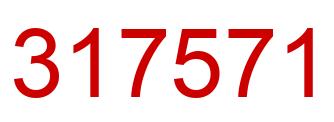 Number 317571 red image