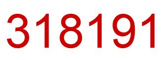 Number 318191 red image