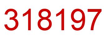 Number 318197 red image