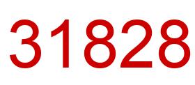 Number 31828 red image