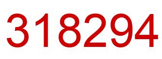 Number 318294 red image