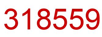 Number 318559 red image