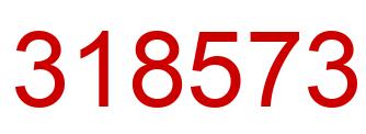 Number 318573 red image