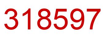 Number 318597 red image