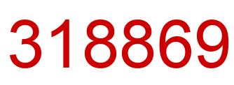 Number 318869 red image