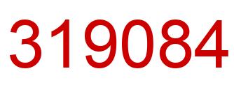 Number 319084 red image