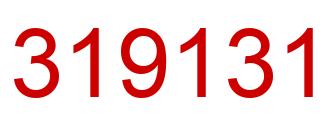 Number 319131 red image