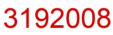 Number 3192008 red image