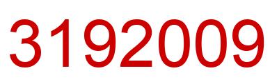 Number 3192009 red image