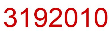 Number 3192010 red image