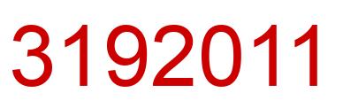Number 3192011 red image
