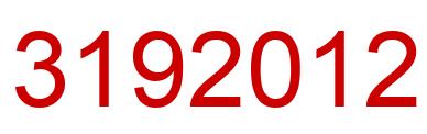 Number 3192012 red image