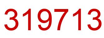 Number 319713 red image