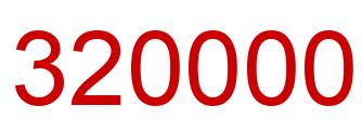 Number 320000 red image