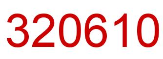 Number 320610 red image