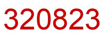Number 320823 red image