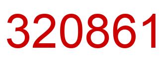 Number 320861 red image