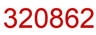 Number 320862 red image