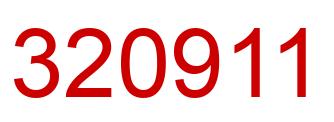 Number 320911 red image