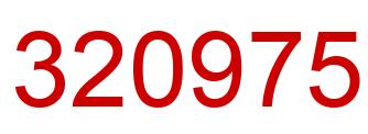 Número 320975 imagen rojo