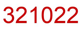 Número 321022 imagen rojo
