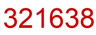 Number 321638 red image