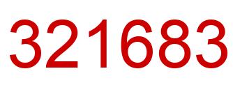 Number 321683 red image