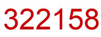 Number 322158 red image