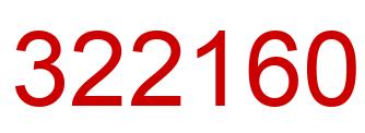 Number 322160 red image