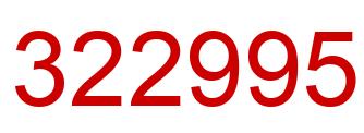 Número 322995 imagen rojo