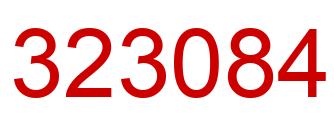 Número 323084 imagen rojo