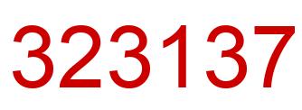 Número 323137 imagen rojo