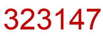 Número 323147 imagen rojo