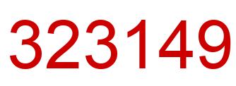 Número 323149 imagen rojo