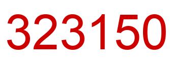 Número 323150 imagen rojo