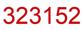Número 323152 imagen rojo