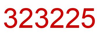 Number 323225 red image