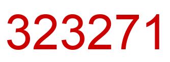 Number 323271 red image