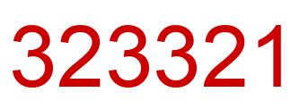 Number 323321 red image
