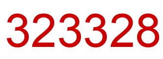 Number 323328 red image