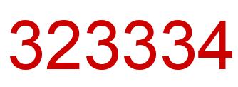 Number 323334 red image