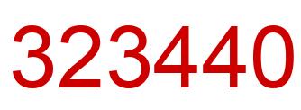 Number 323440 red image