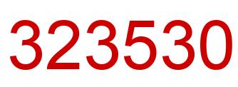 Number 323530 red image
