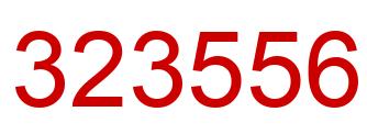 Number 323556 red image