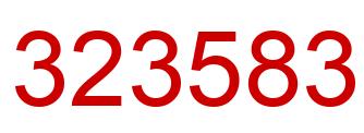 Número 323583 imagen rojo