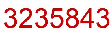 Número 3235843 imagen rojo